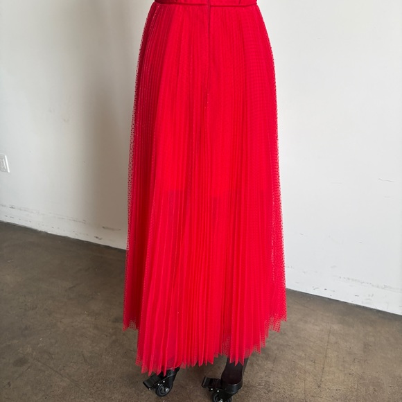 $595 NWT Monique Lhuillier Tulle Fit and Flare Dress Sz 4 - Picture 10 of 13